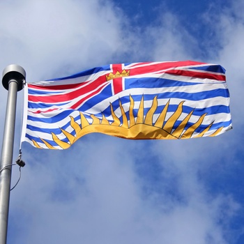 Flaget i British Columbia - Canada