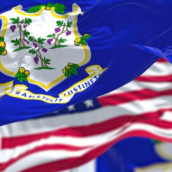 Connecticut og Stars and Stripes flag