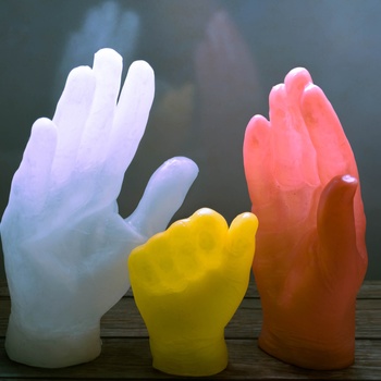 Voks hænder lavet på voks museum