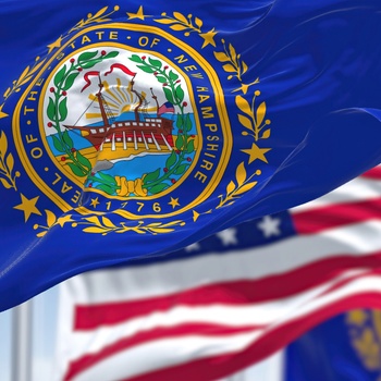New Hampshire og Stars and Stripes Flag