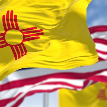 New Mexico og Stars and Stripes Flag