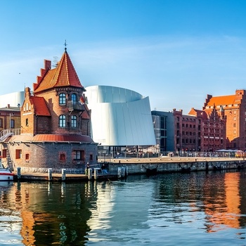 Ozeaneum i Stralsund ved havnen fokus