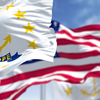 Rhode Island og Stars and Stribes Flag