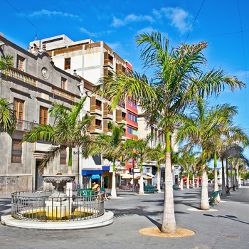 Den gamle bydel i Santa Cruz på Tenerife, Spanien