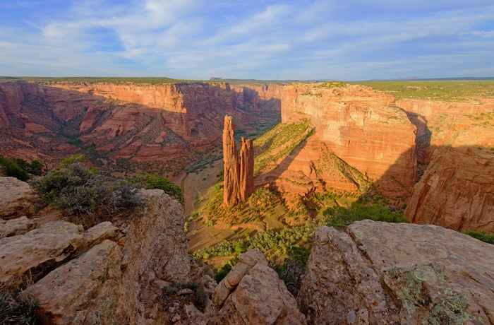 Spider Rock i Canyon de Chelly National Monument - Arizona
