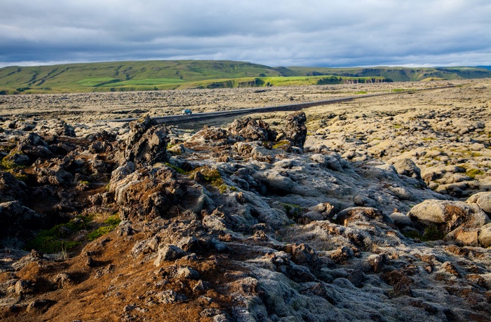 Lavafeltet Eldhraun i Island