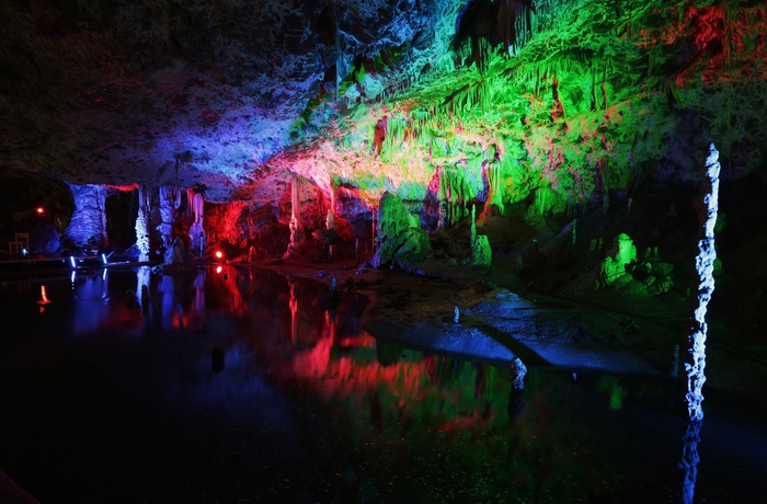 Lyssætning i Punkva grotten i Moravia - Tjekkiet
