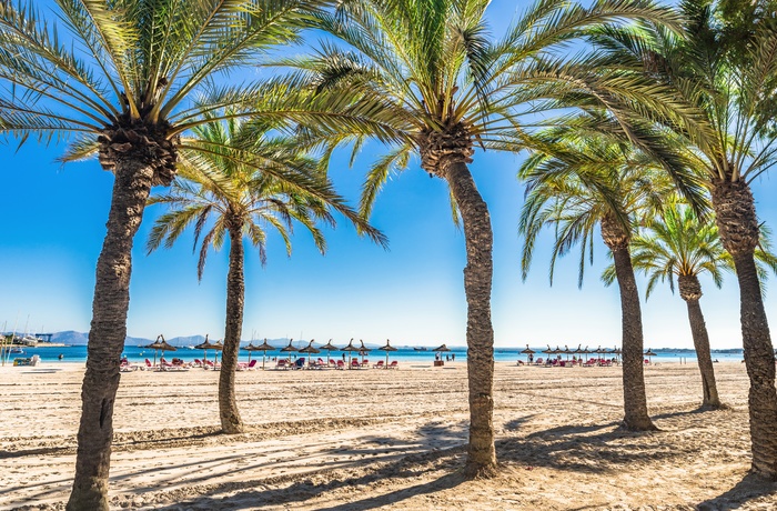 Stranden ved Alcudia på Mallorca