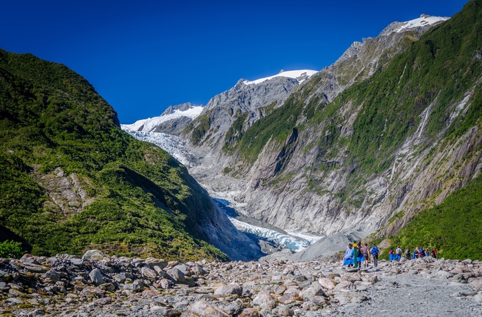 Guidet vandretur på Franz Josef Glacier - gletsjer på sydøen i New Zealand