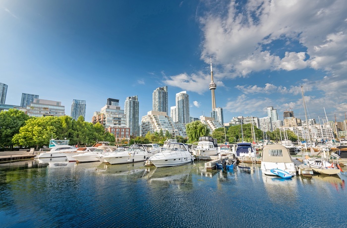 Harbourfront Centre og CN Tower i baggrunden, Toronto