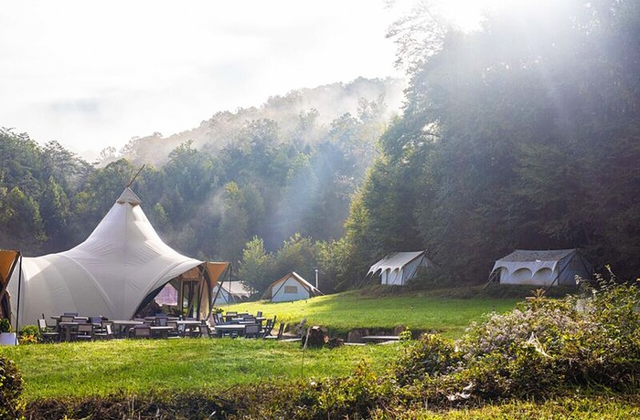 Glamping i Great Smoky Mountains, morgendis