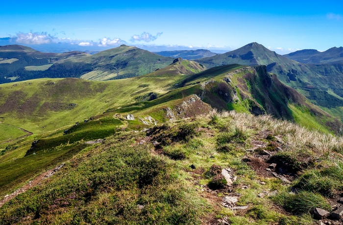 Chaine des Puys i Frankrig - vulkansk bjergkæde i Auvergne - Flot udsigt