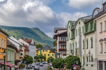 Gade gennem byen Mariazell, Østrig