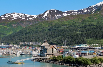 Byen Whittier - indgang til Prince William Sound i Alaska