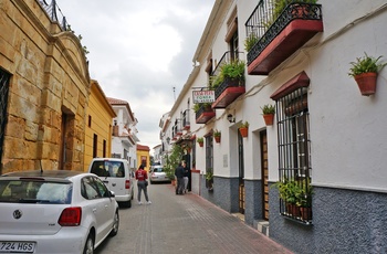 Restaurant Casa Pepa i smal gade, Carratraca i Andalusien