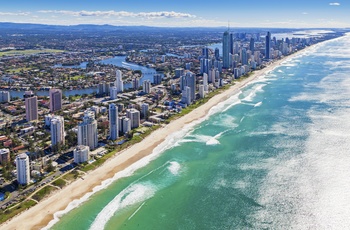 Luftfoto af Gold Coast - Queensland i Australien