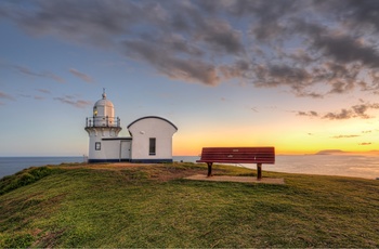 Tacking Point Lighthouse ved Port Macquarie i New South Wales, Australien