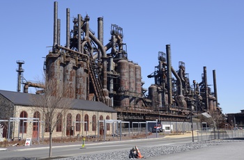 Nedlagt Bethlehem Steel factory in Bethlehem, Pennsylvania