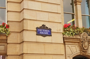 Skilt til Victoria Square i Birmingham, England