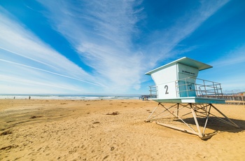 Livredderhus på stranden ved Pismo Beach - Californien
