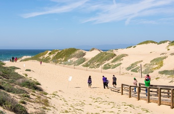 Sandklitterne Oceano Dunes State Vehicular Receration Area nær Pismo Beach - Californien