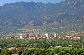 Byen Colorado Springs i USA