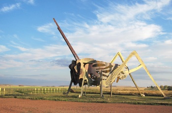 På Enchanted Highway står 7 enorme metalskrotskulpturer - North Dakota
