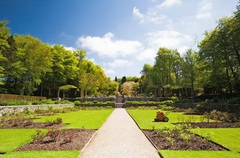 Den smukke have ved Castle Drogo i Devon, Sydengland