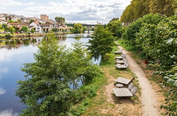 Vienne floden der løber gennem Limoges - Frankrig
