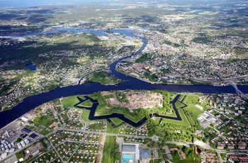 Luftfoto af Fredrikstad, Norge -  Foto Sten Helberg