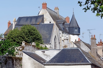 Middelalderbyen Beaugency, Loiredalen i Frankrig