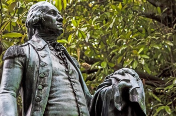 Statue af George Washington, USA's første præsident fra Virginia