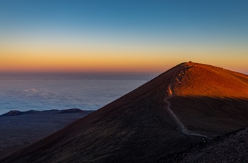 Mauna Kea er den højeste top på Hawaii med sinde 4.205 m.o.h.