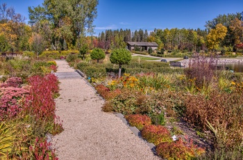 International Peace Garden der ligger mellem provinsen Manitoba i Canada og staten North Dakota i USA