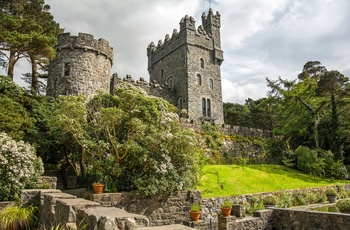 Slottet i Glenveagh Nationalpark, det nordvestlige Irland