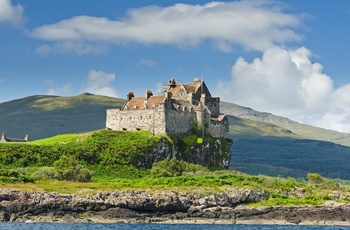 Duart Castle på den østlige del af øen Isle of Mull - Skotland