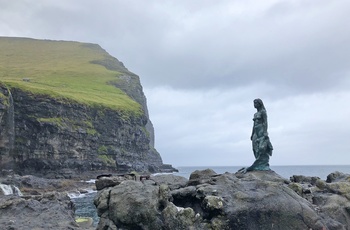 Sælkvinden i Mikladalur på øen Kalsoy, Færøerne