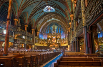 Notra Dame Bacilica katedralen i Montreal, Quebec i Canada