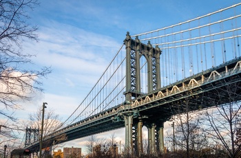 Manhattan Bridge i Brooklyn, New York