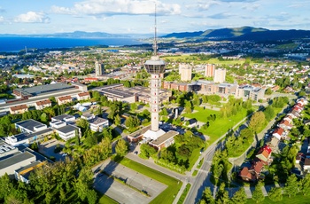 Tyholt TV-tårnet i Trondheim, Norge