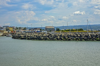 Havnen i Rivière-du-Loup, Quebec i Canada