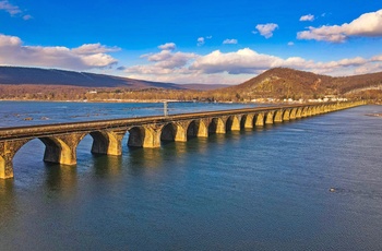Rockville Bridge er verdens længste stenbuebro - Pennsylvania