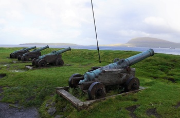 Den historiske fæstning Skansin i Tórshavn, Færøerne