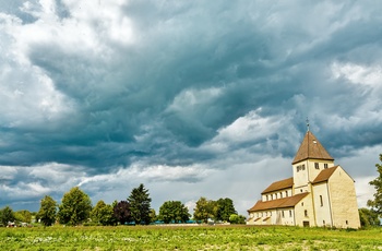 Saint Georg kirken på klosterøen Reichenau i Bodensee - Sydtyskland