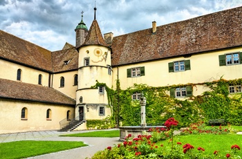 Saint Maria og Marcus kirken på klosterøen Reichenau i Bodensee - Sydtyskland