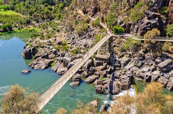 Hængebro i Cataract George, Launceston i Tasmanien