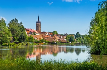 Den UNESCO-beskyttede by Telc i Tjekkiet
