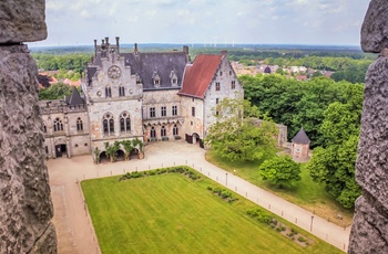 Middelalderborgen Burg Bentheim i Nordtyskland