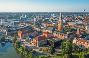 Luftfoto af Kiel, Nordtyskland