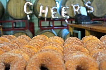 New englands nok bedste donut fra Furnace Brook Winery i the Berkshires, Massachusetts